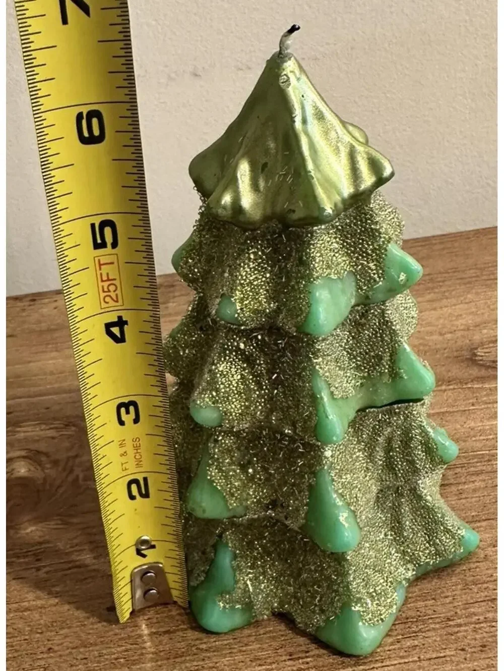 Pottery Barn Green Winter Tree 6” Candle - Lit Once burned for less than a Min